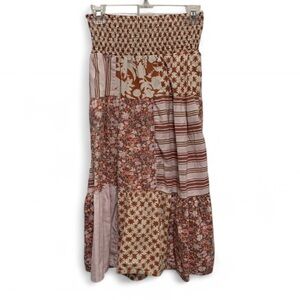 Universal Thread Boho Patchwork Floral Skirt Size Small